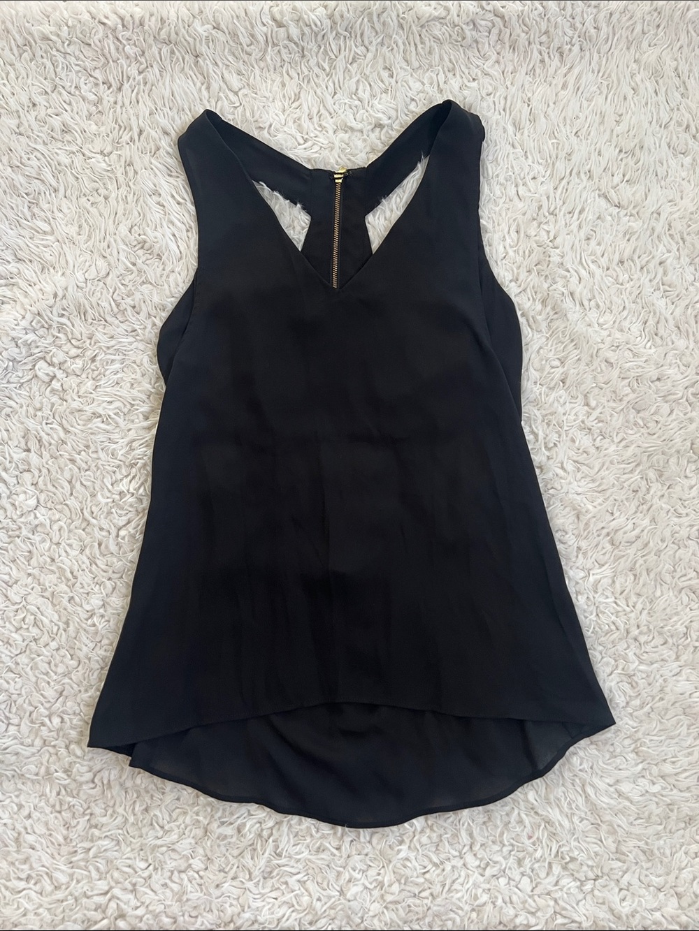 Express Tank Top Black Open Back Blouse Sz Small Party